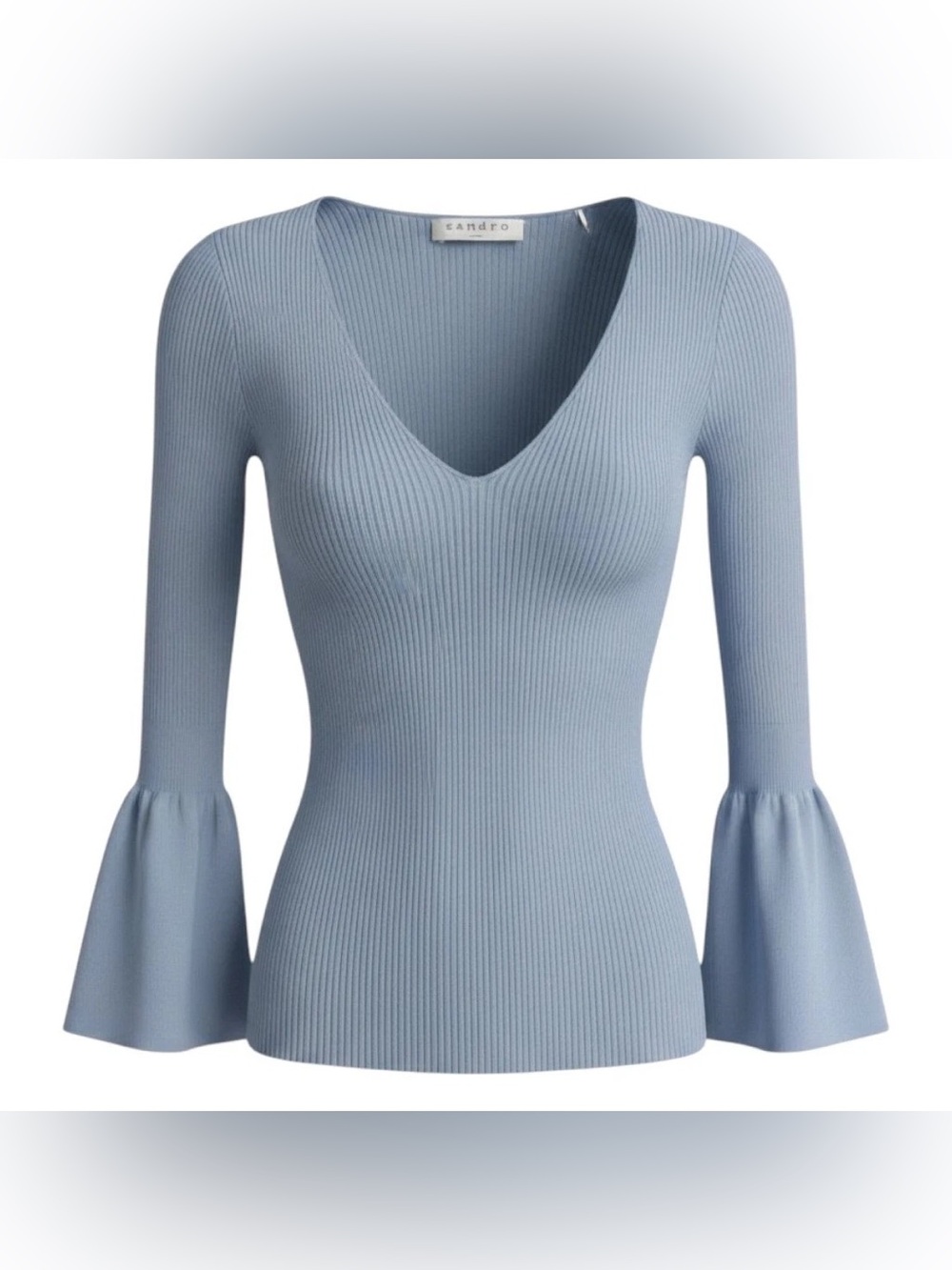 Sandro Viscose Blue Sweater